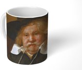 Mok - Koffiemok - Portret van een oude man - Schilderij van Rembrandt van Rijn - Mokken - 350 ML - Beker - Koffiemokken - Theemok