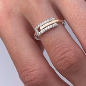 Marutti zilveren ring met goud