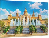 Museu Nacional d'Art de Catalunya in Barcelona - Foto op Canvas - 150 x 100 cm