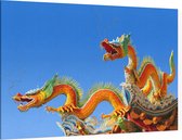 Chinese draak bij de tempel van de liggende Boeddha - Foto op Canvas - 45 x 30 cm