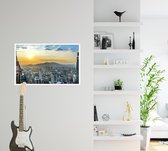 Panoramische skyline van Beijing bij zonsondergang - Foto op Forex - 60 x 40 cm