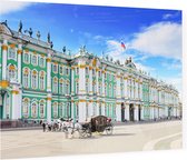 Het Winterpaleis van de Hermitage in Sint-Petersburg - Foto op Plexiglas - 60 x 40 cm