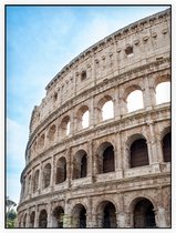 De bogen van het imposante Colosseum in Rome - Foto op Akoestisch paneel - 150 x 200 cm