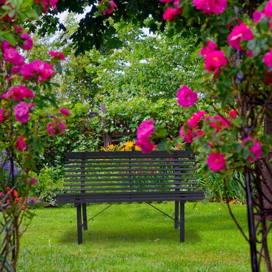 relaxdays Banc de jardin 2 personnes - banc d'extérieur résistant aux  intempéries -... | bol.com