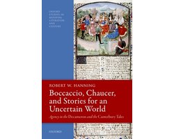 Omslag van Oxford Studies in Medieval Literature and Culture- Boccaccio, Chaucer, and Stories for an Uncertain World
