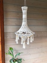 Kroonluchter - crème - model Lotus - handgemaakt -  woonkamer - tuin - decoratie - meisjeskamer