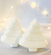 Set van 2 kaarsen kerstboom - soja kaarsen - soy candle