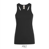 Sporttop- Sol- tanktop- zwart- maat L- bestel een maat groter -effen