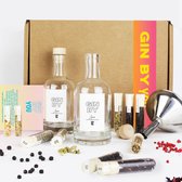 Geschenkset - Gin Tonic Cocktail Gift Set - Premium Kruiden Cadeau Box | Pakket om zelf gin te maken met beschrijfbaar etiket
