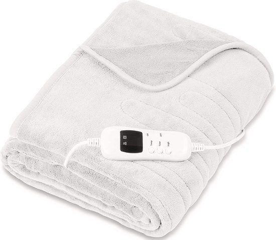 Sinnlein® - Elektrische deken creme - fleece deken - warmte deken elektrisch  -... | bol.com