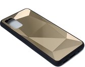 Samsung Galaxy S20 | Spiegel Facet hoesje | Beschermhoesje - Backcover | Spiegelhoesje - Mirrorcase | Diamant - Diamond | GOUD - GOLD