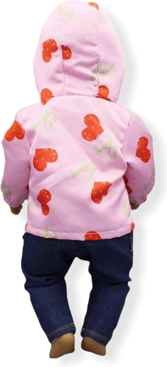 Vêtements de poupée - ZAPF CREATION - BABY born - Robe Chien - Rose - 43 cm - Pliable