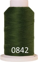 SERACOR lockgaren Mettler 1000m, per stuk, 0842-donker olijfgroen