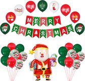 GBG Kerst Set Santa - Kerst Decoratie – Feestversiering - Papieren Confetti – Rood - Groen - Wit - Feest