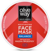 Oliveway Hydraterend gezichtsmasker 'Balance'  met meloen en druiven extract