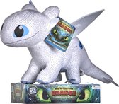 How to train your Dragon 3 / Hoe tem je een Draak 3 - Knuffel - Light Fury - Glow in the Dark - Special Limited Edition - 32 cm