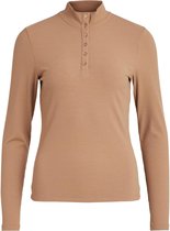 Vila T-shirt Viwonda High Neck L/s Top/su/r 14069539 Tigers Eye Dames Maat - M