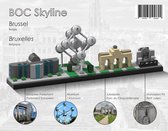 Bricksworld BOC-SKY-BRU BOC Architectuur Skyline Brussel (B) modules Europees Parlement, Atomium, Jubelpark & Manneken Pis. Samengesteld uit originele nieuwe LEGO® onderdelen.