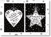 MGPcards - 40 Luxe Kerstkaarten - Bedrukte binnenzijde - Folie