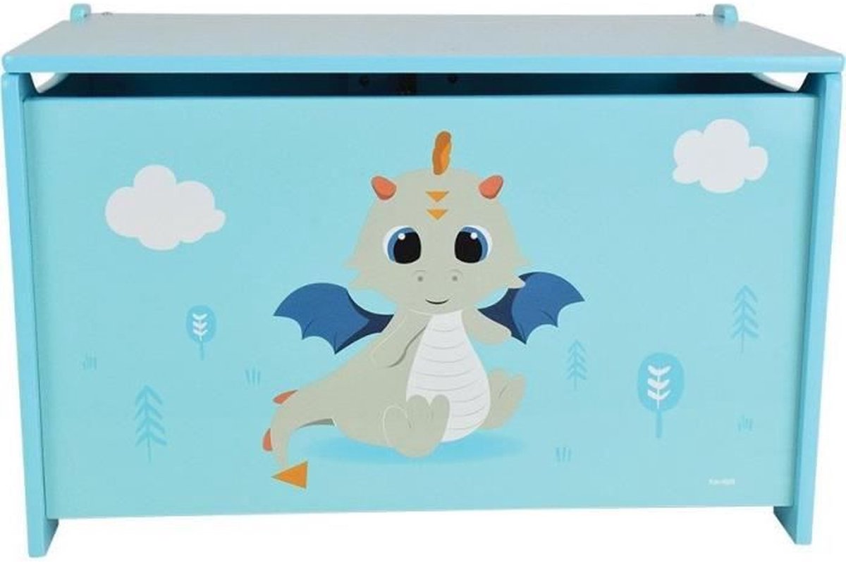 Leon The Dragon Houten Speelgoedkist ± 40 X 58 X 36 cm - Voor Kinderen