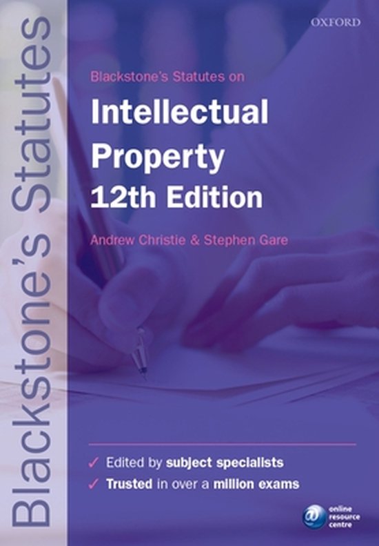 Blackstones Statutes Intellectual Proper - cover