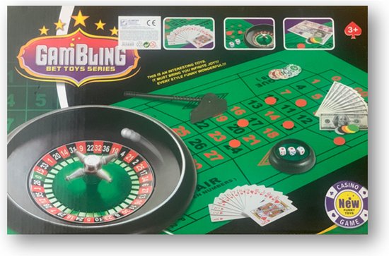 Thumbnail van een extra afbeelding van het spel Mini Roulette - Dobbelspel - Roulette Set - Kansspel - Casino - Incl. Fiches en Speelbord - Casino Roulette - Blackjack -