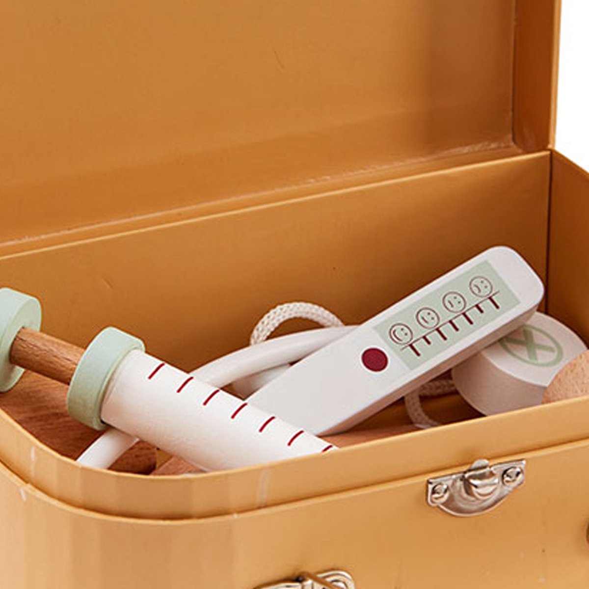 Kids Concept - Dokterskoffer - Speelkoffertjes - Mosterdgeel — afbeelding 13