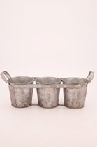 - planters zink 38x11.5x10cm - natural - 38x115x10