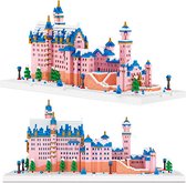 Creboblocks Roze Neuschwanstein kasteel nanoblock - 6392 nanoblocks