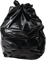 Sacs poubelles Sacs à ordures 5 rouleaux (100 pièces) extra fort 60 x 80 cm noir