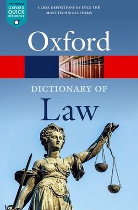 Oxford Quick Reference-A Dictionary of Law - cover