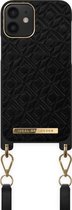 Ideal of Sweden Phone Necklace Case iPhone 12 Mini Embossed Black