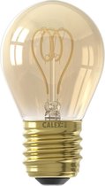 2 stuks Calex - LED - kogellamp 4W E27 - Gold - Dimbaar met led dimmer