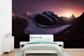Behang - Fotobehang Monte Rosa in Zwitserland - Breedte 420 cm x hoogte 280 cm - Behangpapier