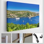 Onlinecanvas - Schilderij - Eiland Lokrum In De Buurt Dubrovnik. Kroatië Art Horizontaal - Multicolor - 80 X 60 Cm