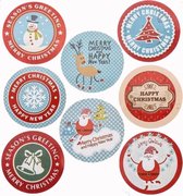 500 Kerststickers- Autocollants Noël Stickers Noël-Beloningsstickers-Connect-On Role