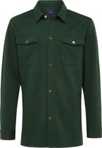 ELEVEN | Jersey overshirt met knoopssluiting groen