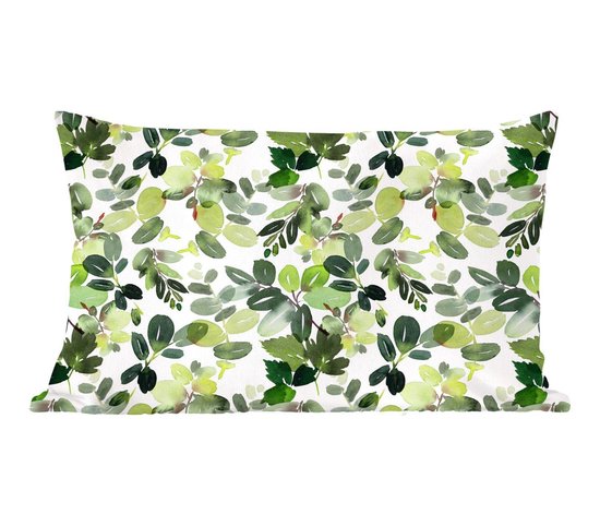 Sierkussens - Kussentjes Woonkamer - 50x30 cm - Kerst - Planten - Maretak - Kerstversiering - Kerstdecoratie voor binnen - Woonkamer