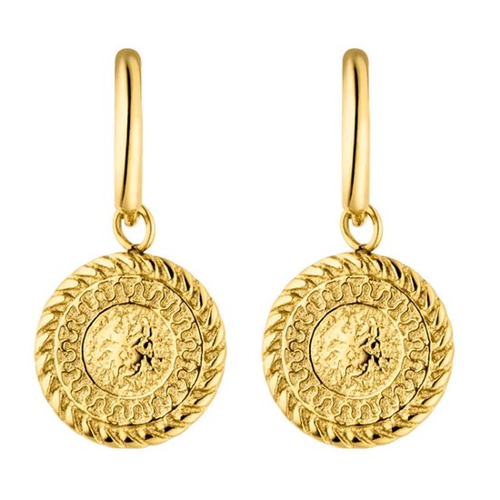 Victorious Dames Oorbellen Goud – Munt – 2CM