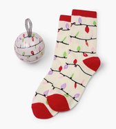 LBH Dames sokken in kerstbal - kerstsokken, Cadeau voor vrouw - Gadget Kerst