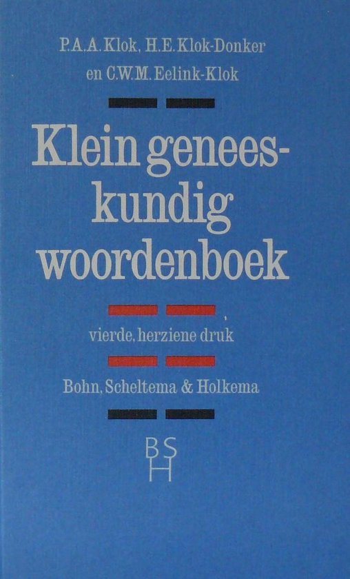 Klein geneeskundig woordenboek - cover