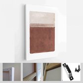 Set van abstracte handgeschilderde illustraties voor wanddecoratie, briefkaart, Social Media Banner, Brochure Cover Design achtergrond - moderne kunst Canvas - verticaal - 18642754