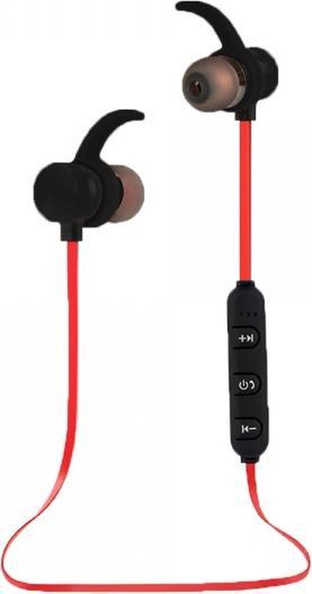 Esperanza EH186K hoofdtelefoon/headset Draadloos In-ear Sporten Bluetooth Zwart, Rood