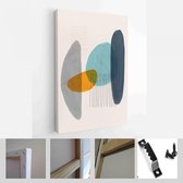 Onlinecanvas - Schilderij - Creatieve Minimalistische Handgeschilderde Illustraties Wanddecoratie. Briefkaart Brochure Cover Design Art Verticaal - Multicolor - 80 X 60 Cm