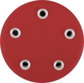 Filotto Holè plafondkap 5 snoeren - Ø10 cm - metaal - rood - rond