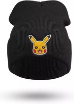 Kindermuts - Pokemon Pikachu - Kinderen - Meisjes - Jongens - Winter - Herfst - Warm - Hoofddeksel - Grijs - Kado