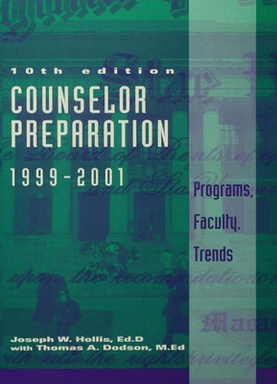 Counselor Preparation 1999-2001 - cover