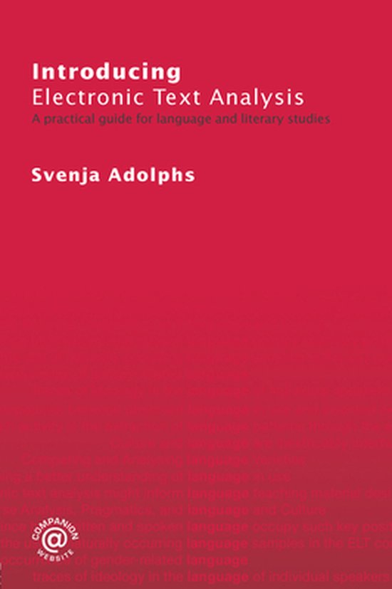 Introducing Electronic Text Analysis - cover