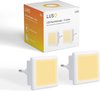 LUSQ® - 2 Stuks - LED Nachtlampje Stopcontact - Dag en Nacht Sensor - Kinderen - Warm Wit