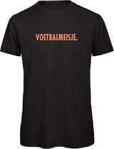 T-shirt Zwart - voetbalmeisje - soBAD.